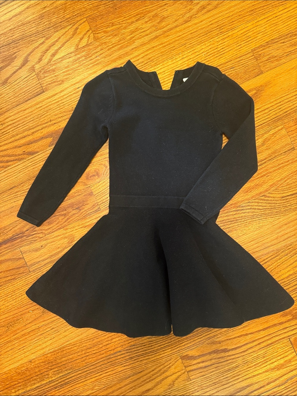 GAP Black Long-Sleeve Skater Dress for Girls